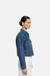 Indigo Blue - Cropped Denim Jacket
