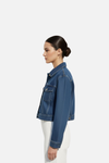 Indigo Blue - Cropped Denim Jacket