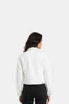 White - Cropped Denim Jacket