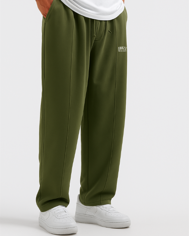 Snazz D Kelp Straight- leg Pleated Trouser – SNAZZ