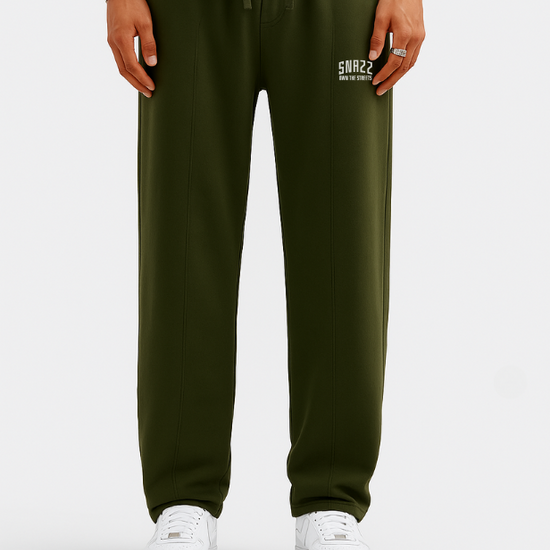 Snazz D Kelp Straight- leg Pleated Trouser – SNAZZ