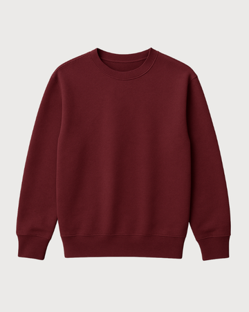 Burgundy - Basic Sweat shirt