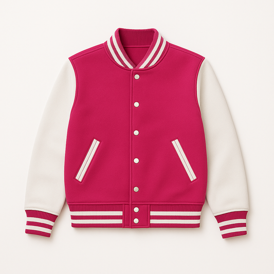 Deep Pink - Versity jacket
