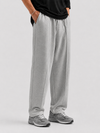 Basic Straight- leg Pleated Trouser