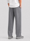 Basic Straight- leg Pleated Trouser