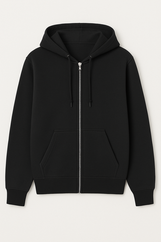 Black - Zipper Hoodie