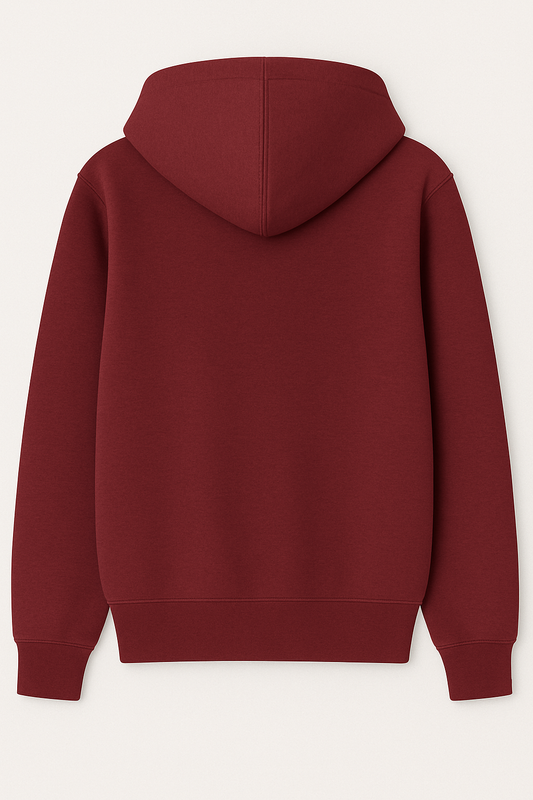 Burgundy - Zipper Hoodie