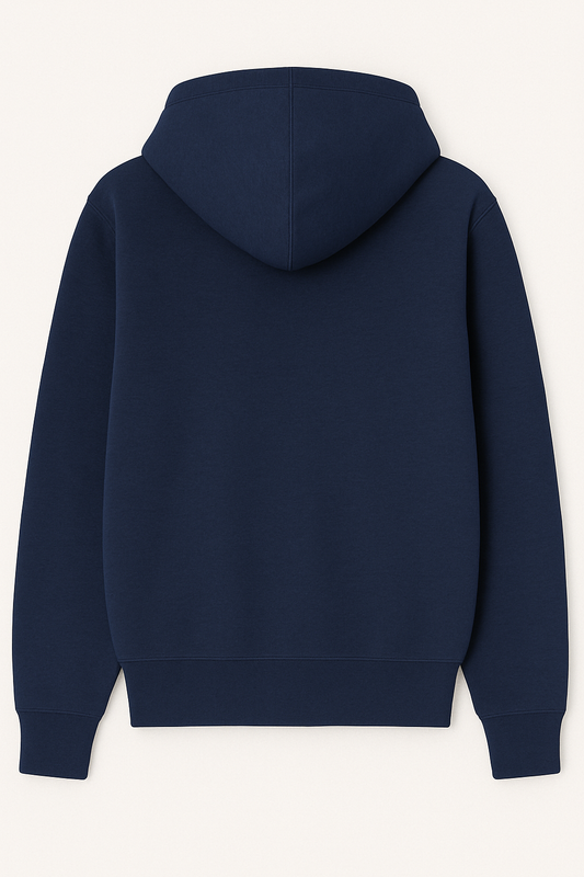 Navy Blue - Zipper Hoodie