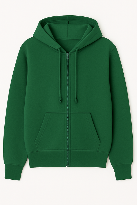 Green - Zipper Hoodie