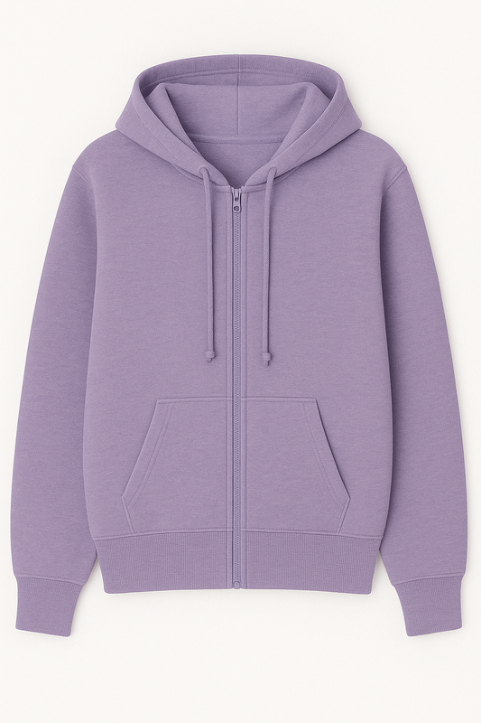 Lavender - Zipper Hoodie
