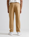Hazelnut Straight- leg Pleated Trouser