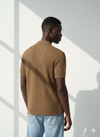 Brown knitted polo